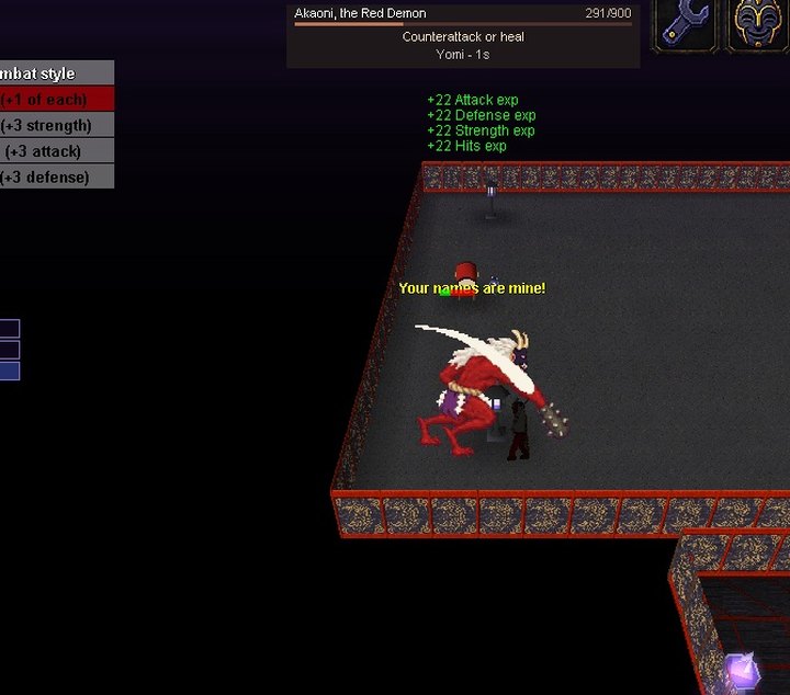 Akaoni tears away its jade mask to reveal a black one