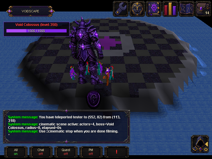 Void Colossus boss fight.